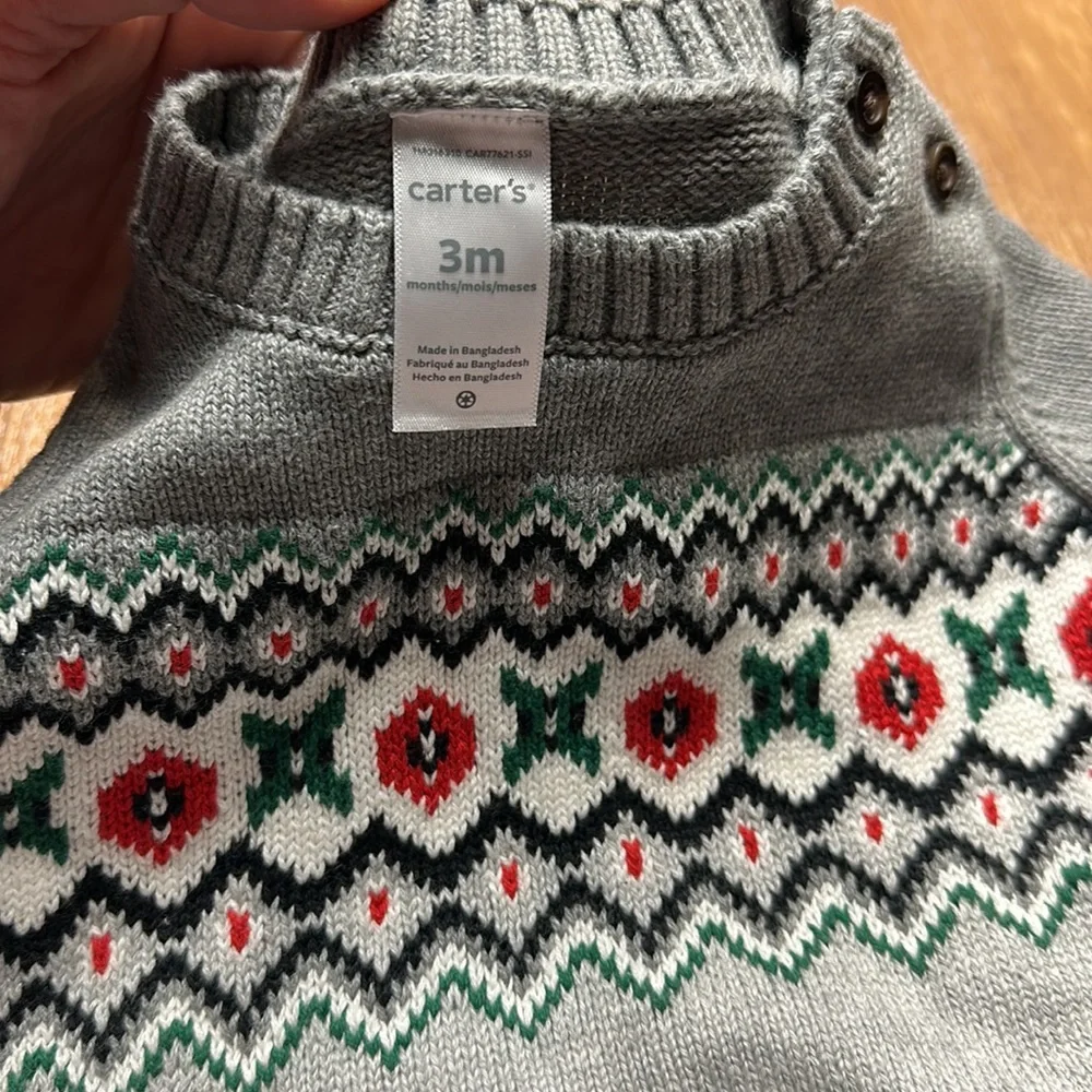 Carter’s 3M baby’s sweater%100 cotton new with tags